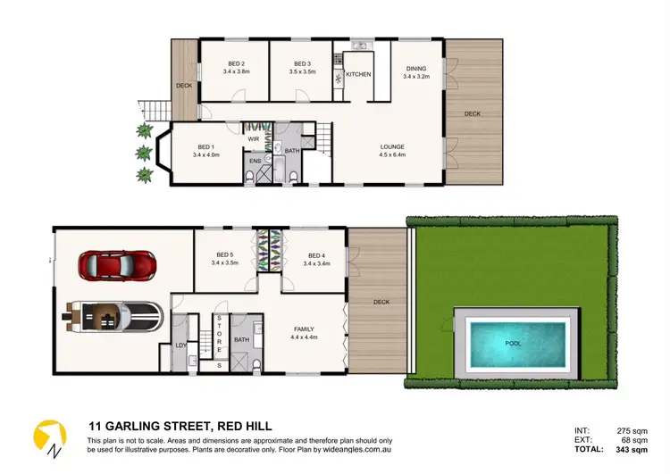 Floorplan of Homely house listing, 11 Garling Street, Red Hill QLD 4059
