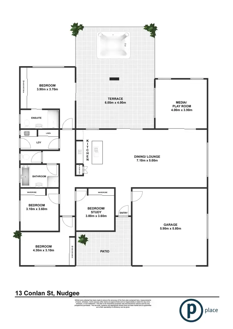 Floorplan of Homely house listing, 13 Conlan Street, Nudgee QLD 4014
