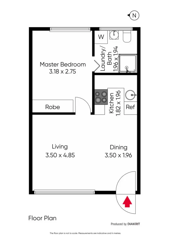 Floorplan of Homely apartment listing, 11/271 O'Hea Street, Pascoe Vale South VIC 3044