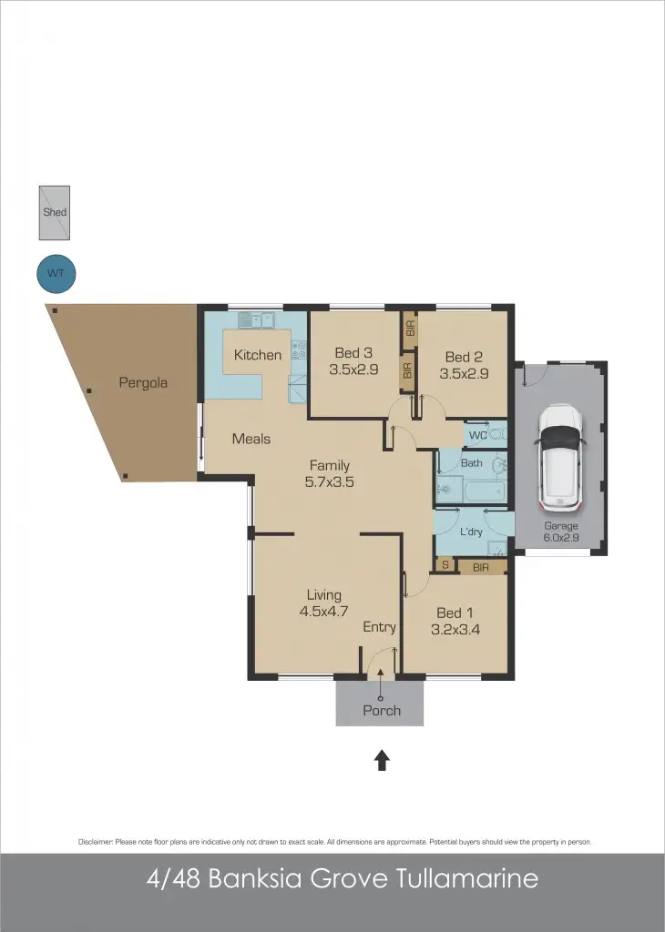 Floorplan of Homely villa listing, 4/48 Banksia Grove, Tullamarine VIC 3043