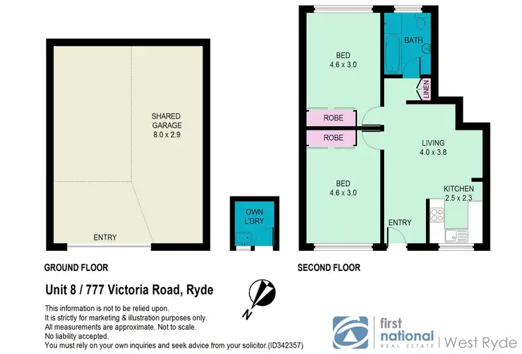 Floorplan of Homely unit listing, 8/777 Victoria Road, Ryde NSW 2112