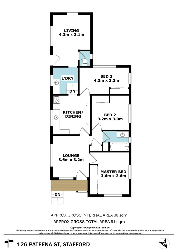 Floorplan of Homely house listing, 126 Pateena Street, Stafford QLD 4053