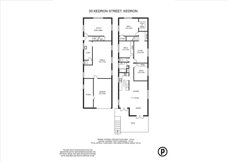 Floorplan of Homely house listing, 30 Kedron Street, Kedron QLD 4031