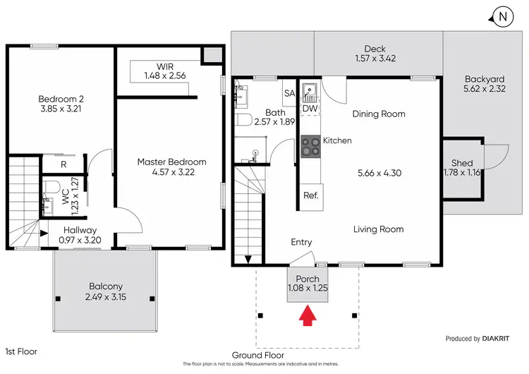 Floorplan of Homely townhouse listing, 6/24 Noordenne Avenue, Seaholme VIC 3018