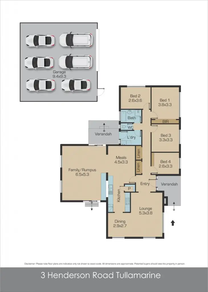 Floorplan of Homely house listing, 3 Henderson Road, Tullamarine VIC 3043