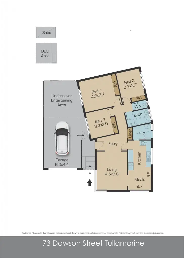 Floorplan of Homely house listing, 73 Dawson Street, Tullamarine VIC 3043