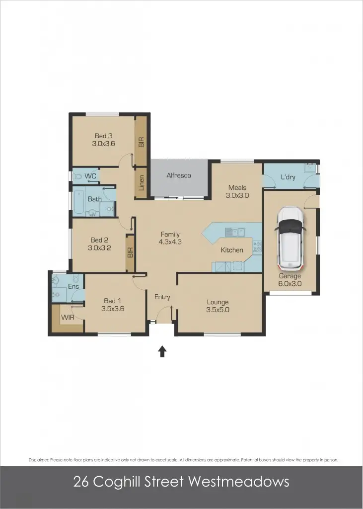 Floorplan of Homely house listing, 26 Coghill Street, Westmeadows VIC 3049