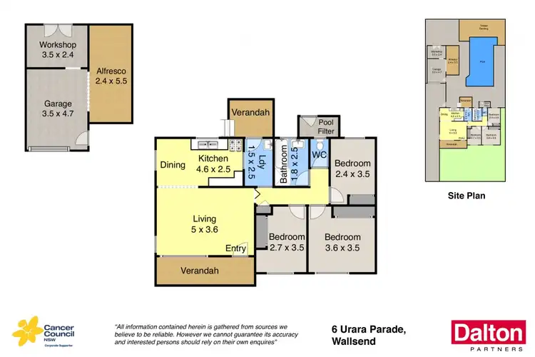 Floorplan of Homely house listing, 6 Urara Parade, Wallsend NSW 2287