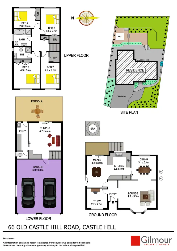 Floorplan of Homely house listing, 66 Old Castle Hill Road, Castle Hill NSW 2154