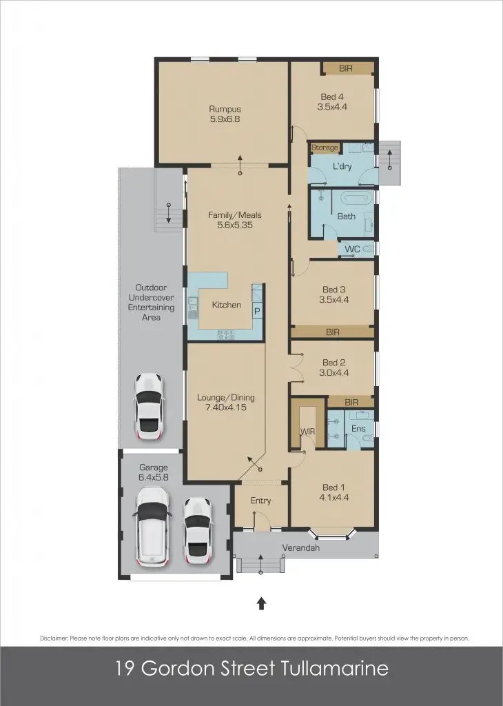 Floorplan of Homely house listing, 19 Gordon Street, Tullamarine VIC 3043