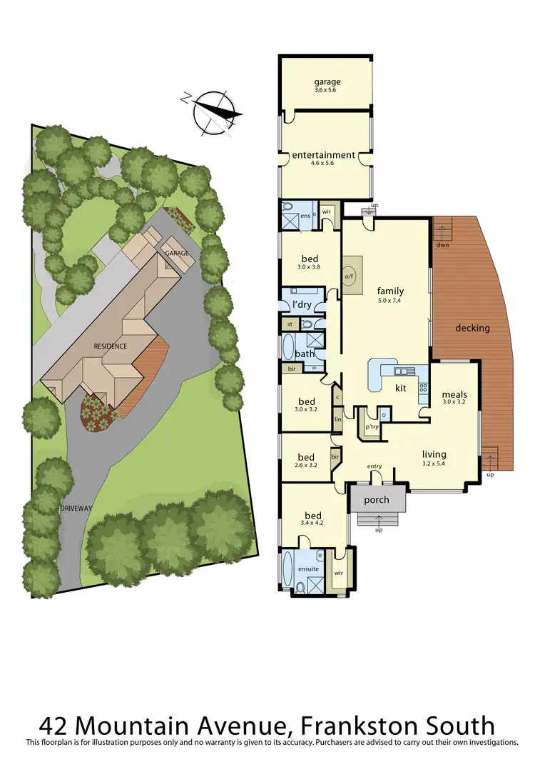 Floorplan of Homely house listing, 42 Mountain Avenue, Frankston South VIC 3199