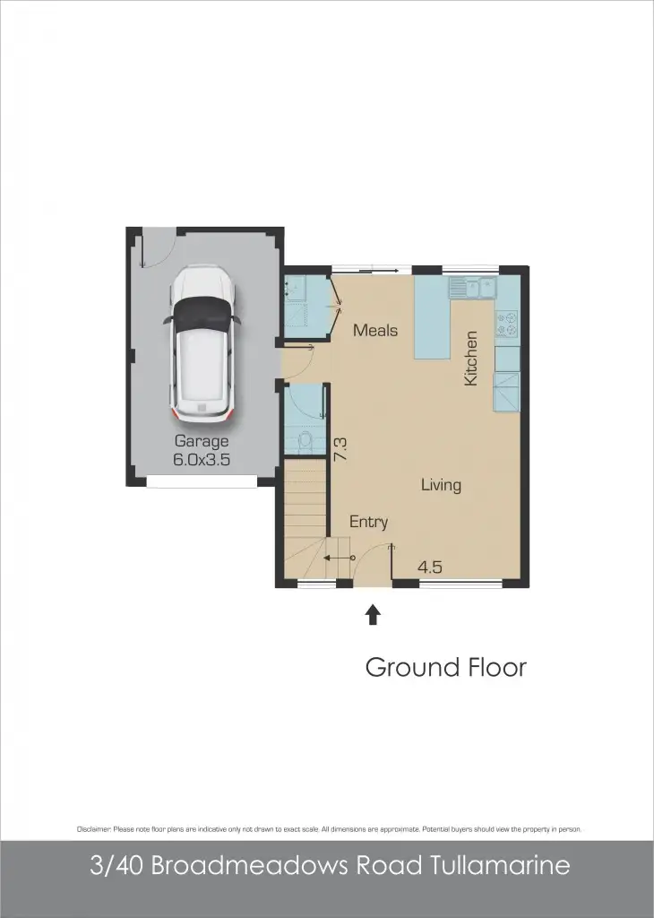 Floorplan of Homely townhouse listing, 3/40 Broadmeadows Road, Tullamarine VIC 3043