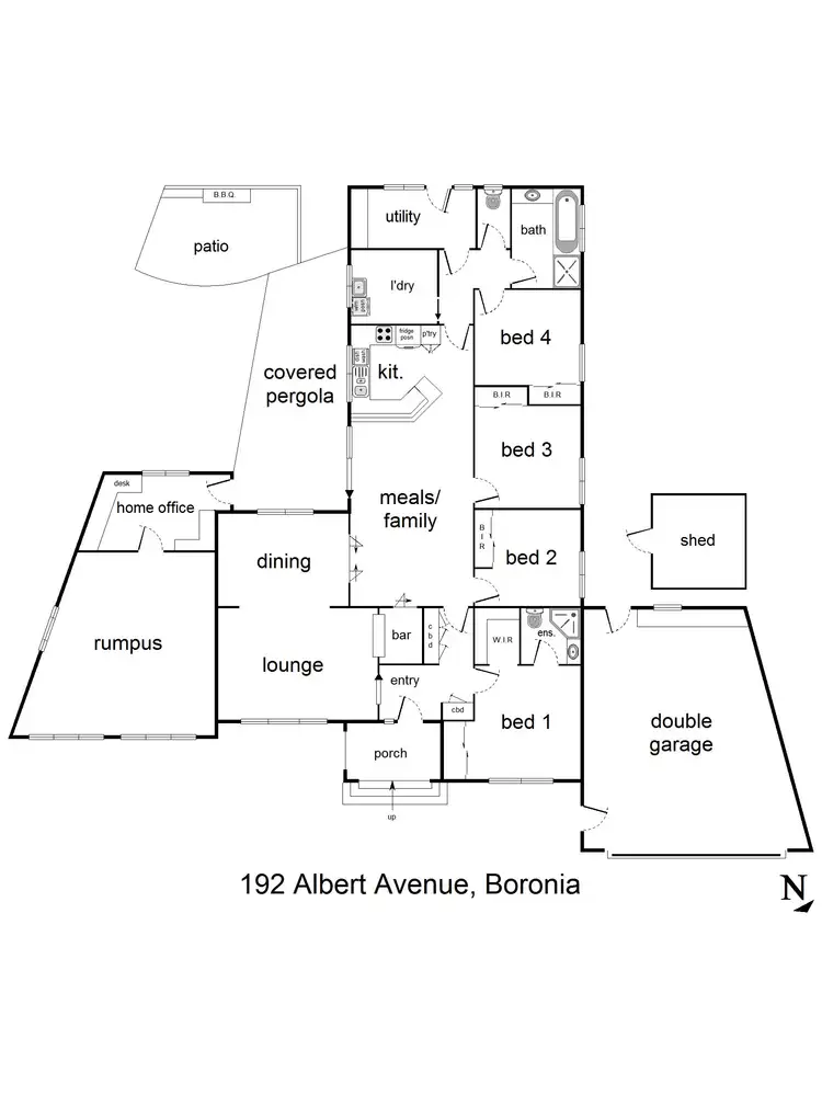 Floorplan of Homely house listing, 192 Albert Avenue, Boronia VIC 3155