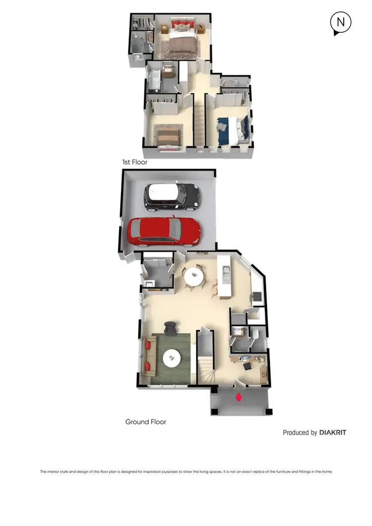 Floorplan of Homely townhouse listing, 1/53 Stenhouse Avenue, Brooklyn VIC 3012