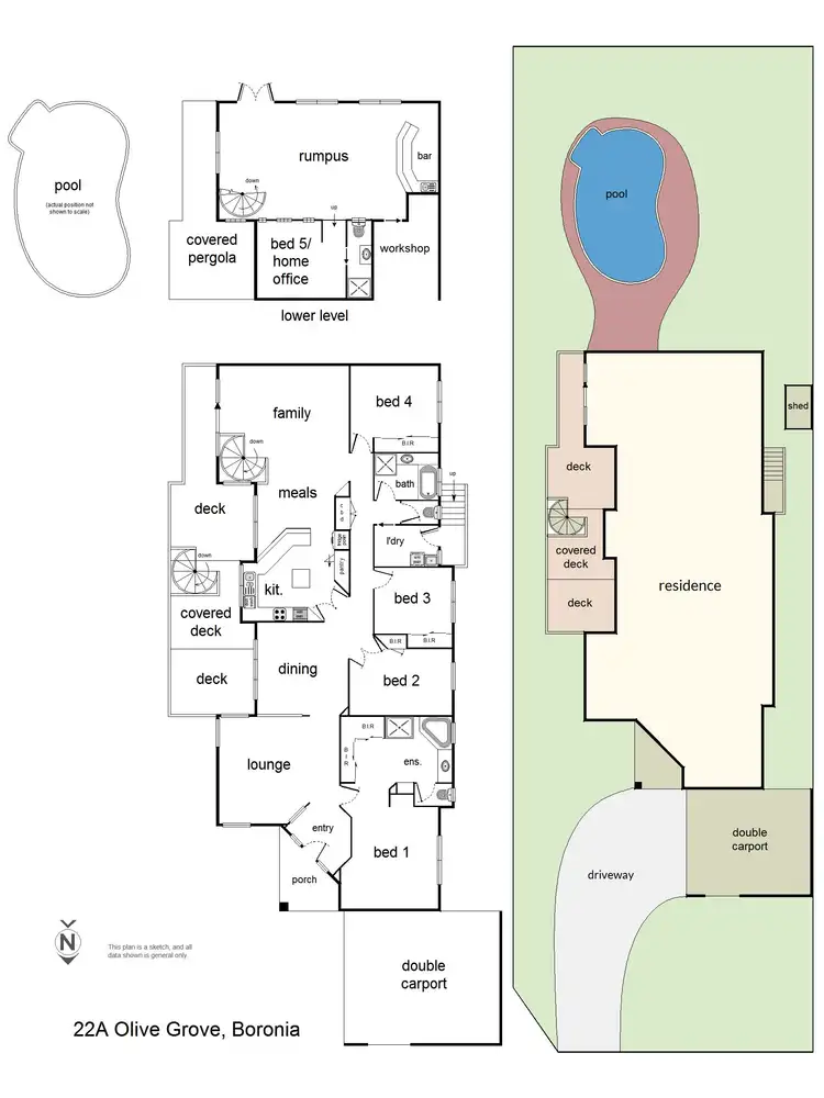 Floorplan of Homely house listing, 22A Olive Grove, Boronia VIC 3155