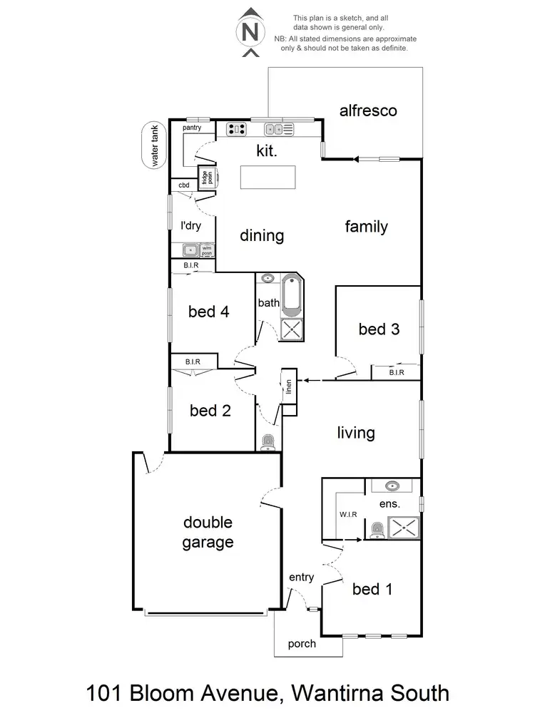 Floorplan of Homely house listing, 101 Bloom Avenue, Wantirna South VIC 3152