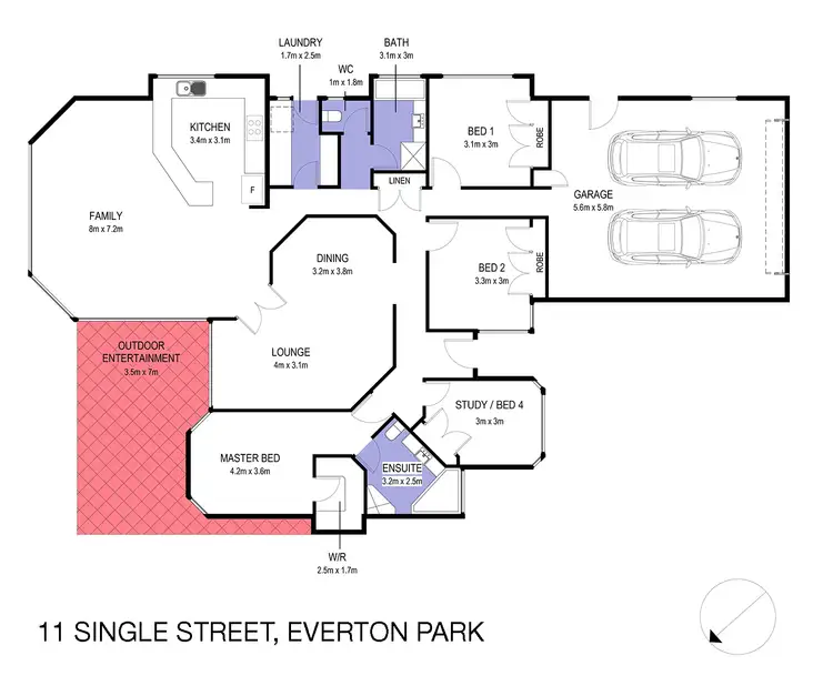 Floorplan of Homely house listing, 11 Single Street, Everton Park QLD 4053