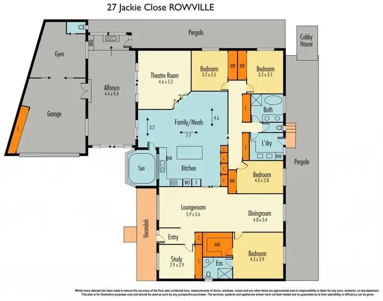 Floorplan of Homely house listing, 27 Jackie Close, Rowville VIC 3178