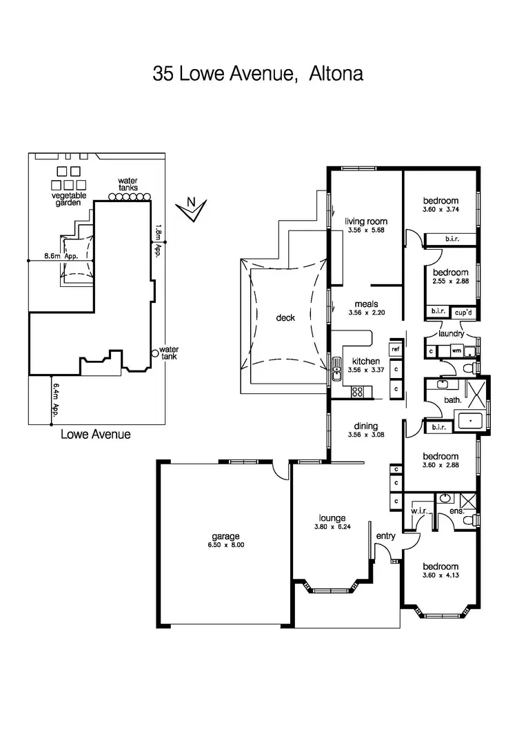 Floorplan of Homely house listing, 35 Lowe Avenue, Altona VIC 3018
