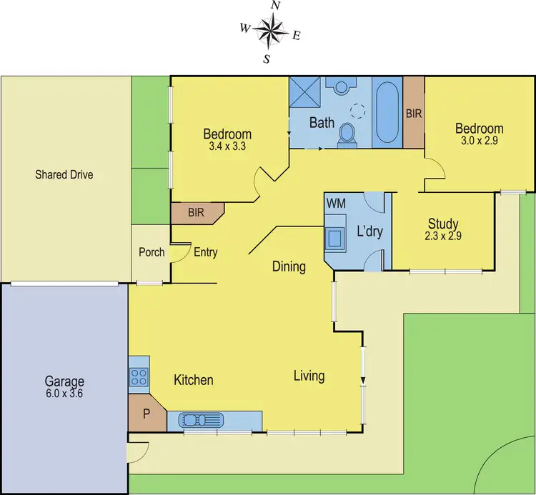 Floorplan of Homely unit listing, 3/49 Stenhouse Avenue, Brooklyn VIC 3012