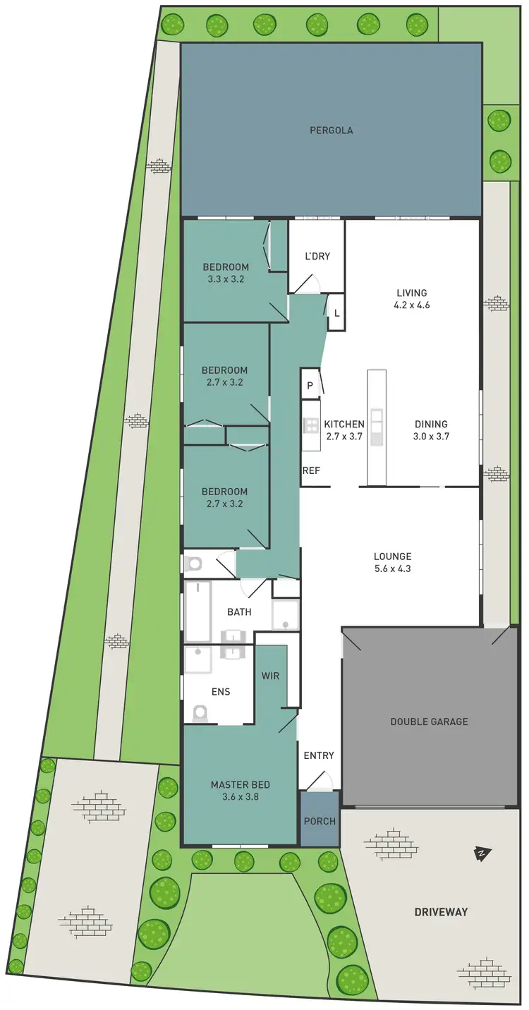 Floorplan of Homely house listing, 3 Gembrook Street, Manor Lakes VIC 3024