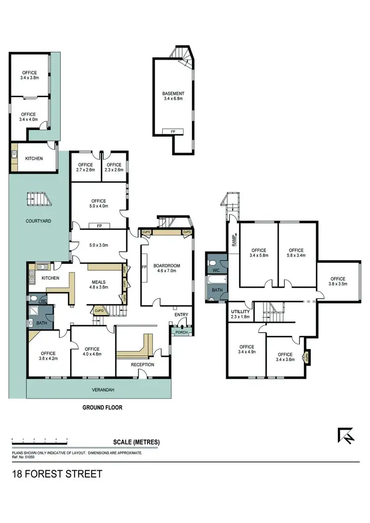 Floorplan of Homely house listing, 18 Forest St, Bendigo VIC 3550