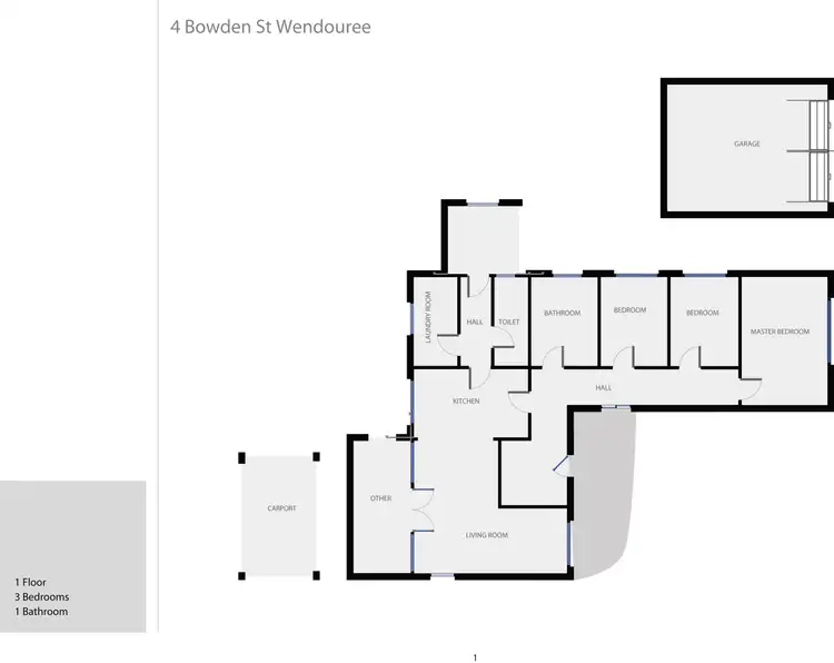 Floorplan of Homely house listing, 4 Bowden Street, Wendouree VIC 3355