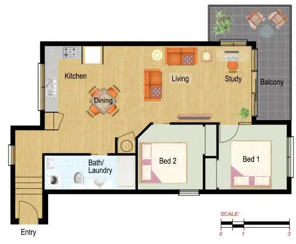 Floorplan of Homely apartment listing, 16/23 Pickett Street, Footscray VIC 3011