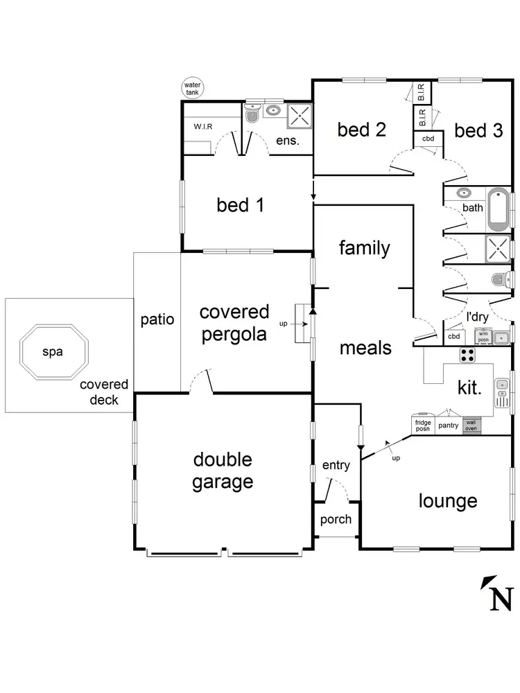 Floorplan of Homely house listing, 413 Boronia Road, Bayswater VIC 3153