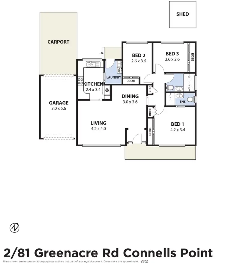Floorplan of Homely villa listing, 2/81 Greenacre Road, Connells Point NSW 2221