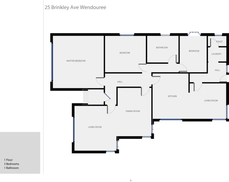 Floorplan of Homely house listing, 25 Brinkley Avenue, Wendouree VIC 3355