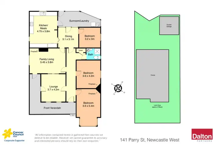 Floorplan of Homely house listing, 141 Parry Street, Newcastle West NSW 2302
