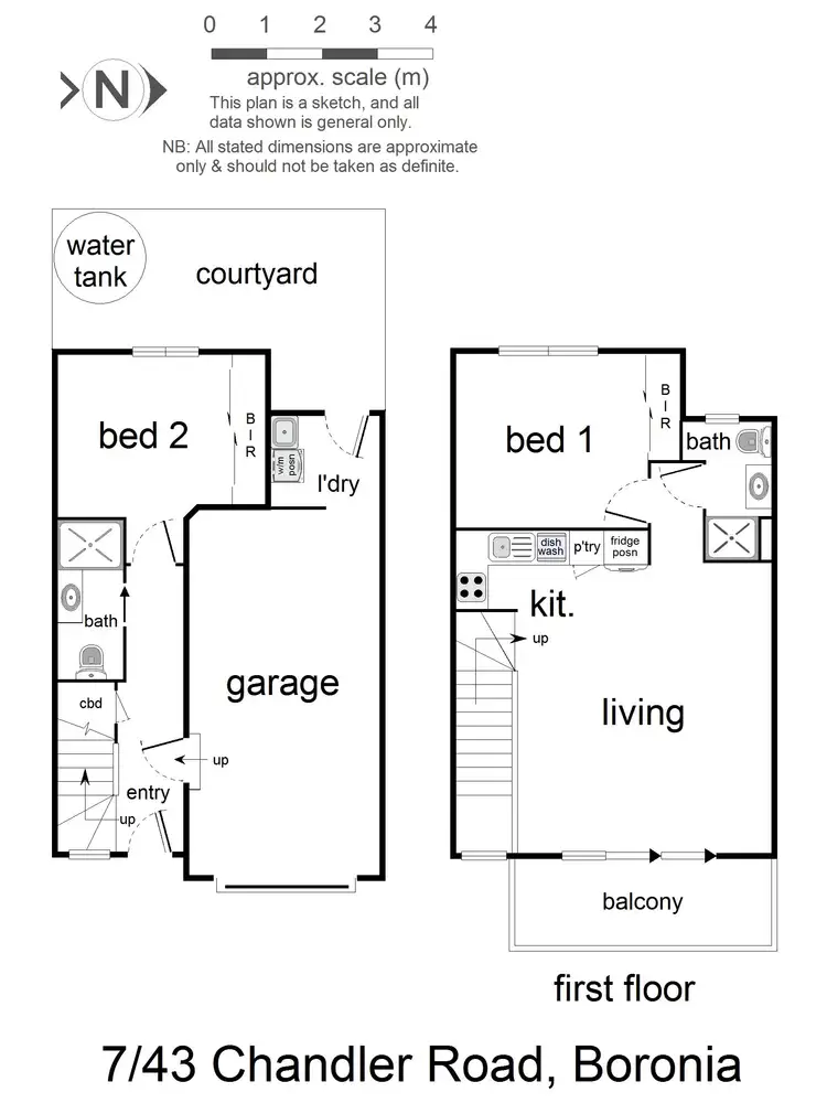 Floorplan of Homely townhouse listing, 7/43 Chandler Road, Boronia VIC 3155