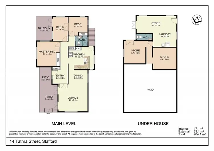Floorplan of Homely house listing, 14 Tathra Street, Stafford QLD 4053