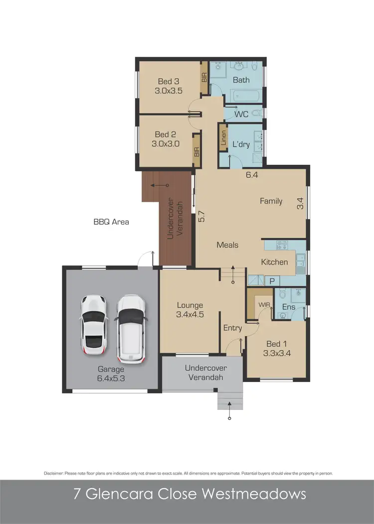 Floorplan of Homely house listing, 7 Glencara Close, Westmeadows VIC 3049