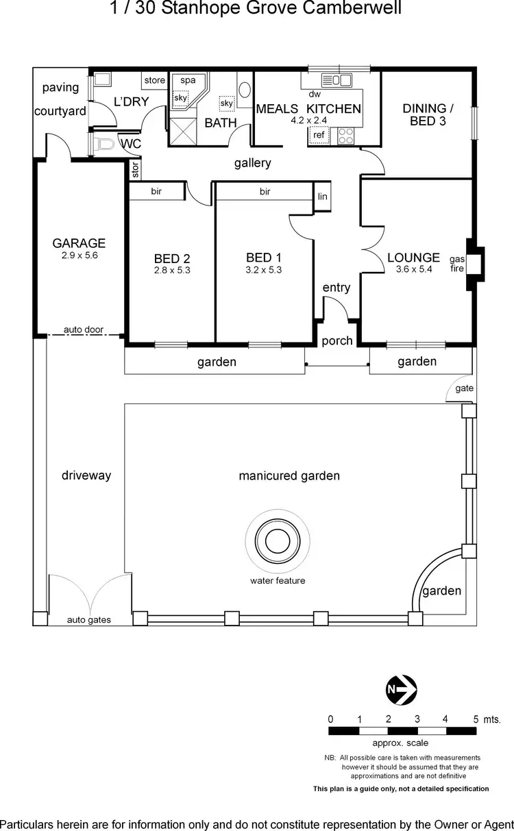 Floorplan of Homely unit listing, 1/30 Stanhope Grove, Camberwell VIC 3124