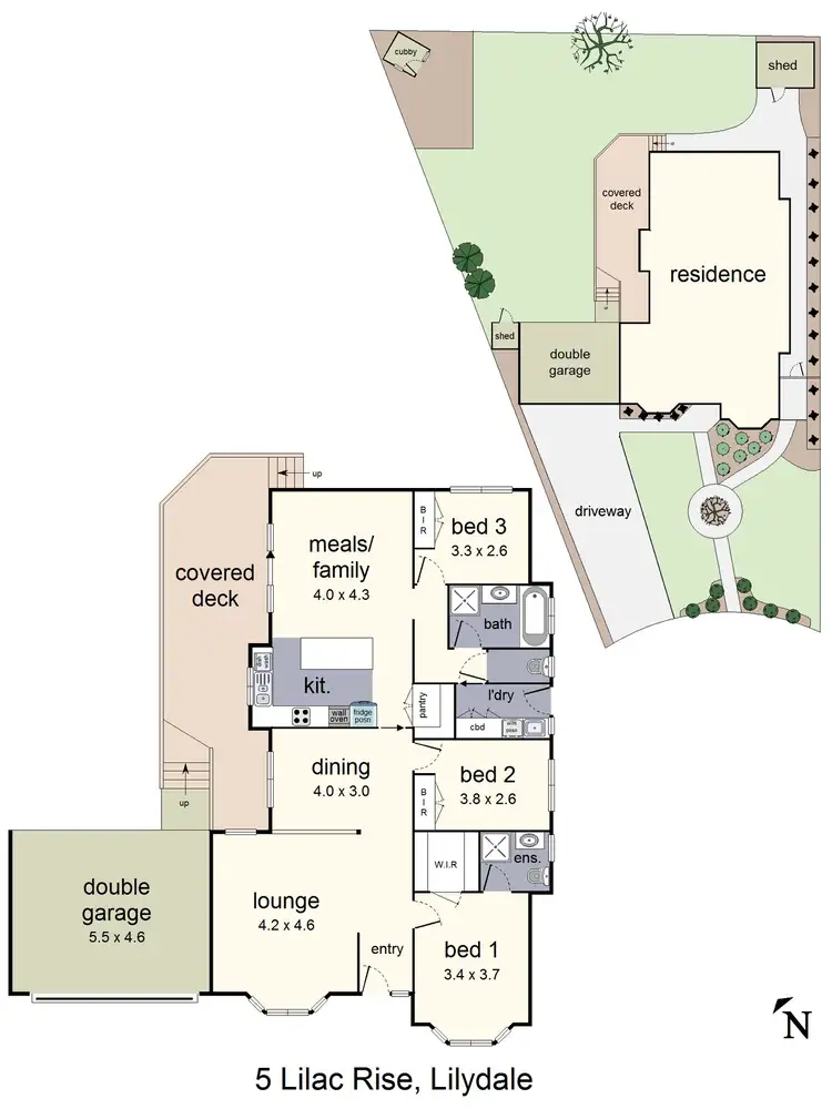 Floorplan of Homely house listing, 5 Lilac Rise, Lilydale VIC 3140
