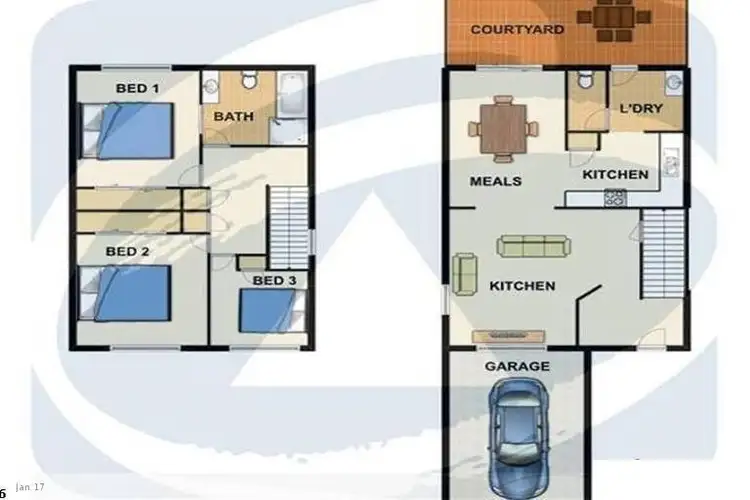 Floorplan of Homely townhouse listing, 72/3809 Pacific Highway, Loganholme QLD 4129