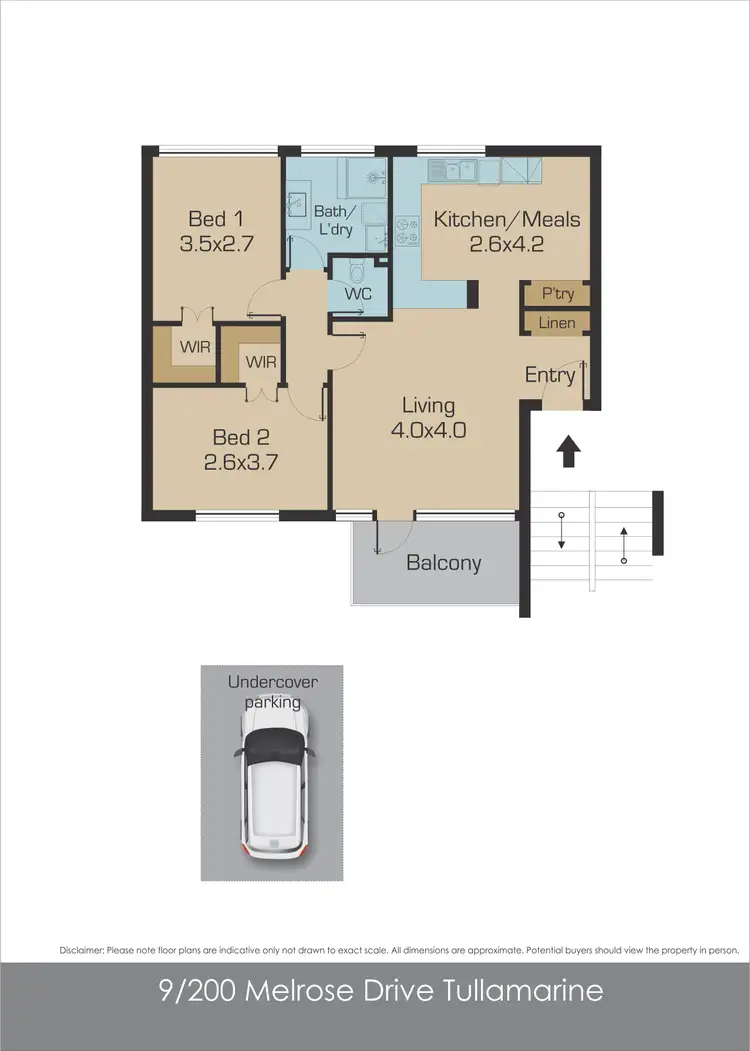 Floorplan of Homely unit listing, 9/200 Melrose Drive, Tullamarine VIC 3043