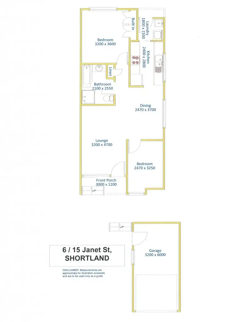 Floorplan of Homely villa listing, 6/15 Janet Street, Jesmond NSW 2299