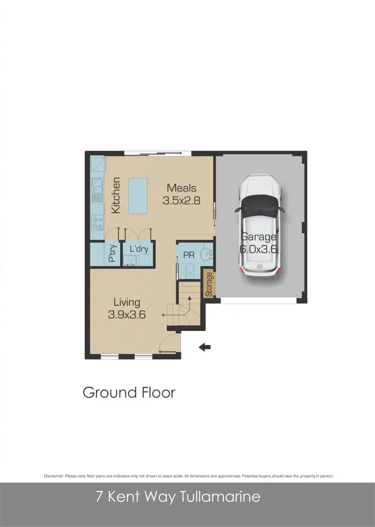 Floorplan of Homely house listing, 6 Kent way, Tullamarine VIC 3043