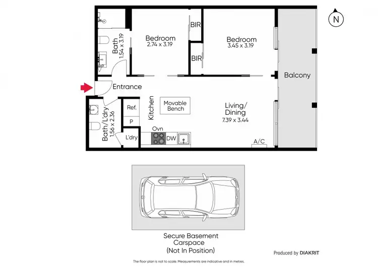 Floorplan of Homely apartment listing, 1012/50 Claremont Street, South Yarra VIC 3141