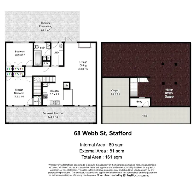 Floorplan of Homely house listing, 68 Webb Street, Stafford QLD 4053