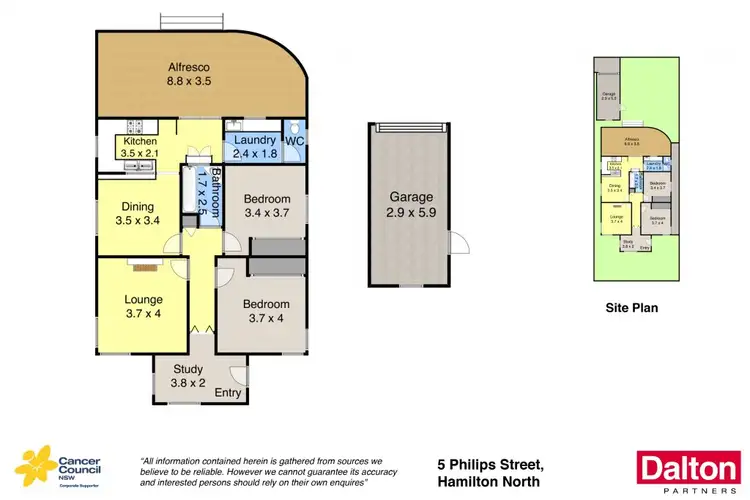 Floorplan of Homely house listing, 5 Phillips Street, Hamilton North NSW 2292