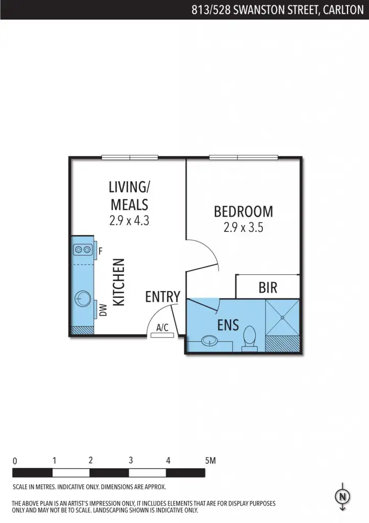 Floorplan of Homely apartment listing, 813/528 Swanston Street, Carlton VIC 3053