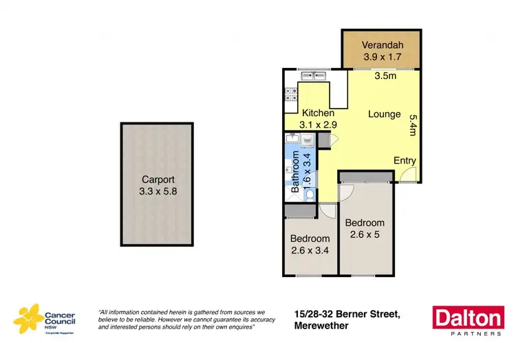 Floorplan of Homely unit listing, 15/28-30 Berner Street, Merewether NSW 2291
