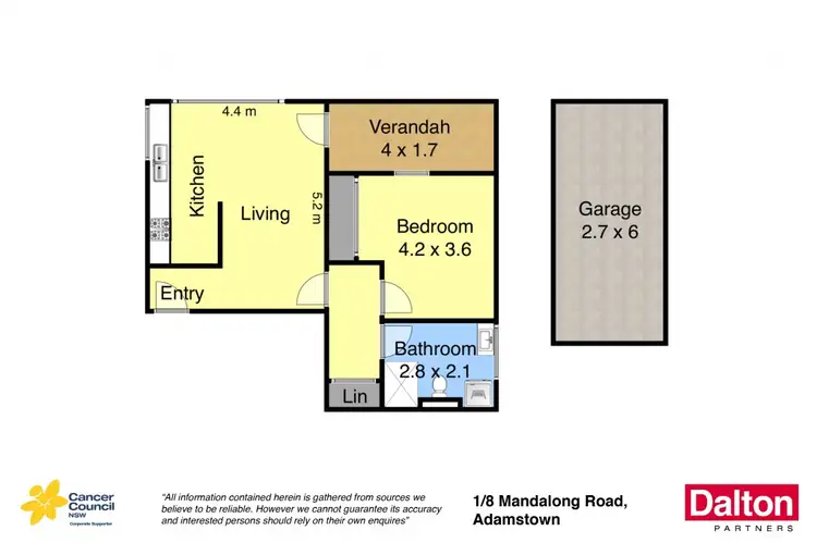 Floorplan of Homely house listing, 1/8 Mandalong Road, Adamstown NSW 2289