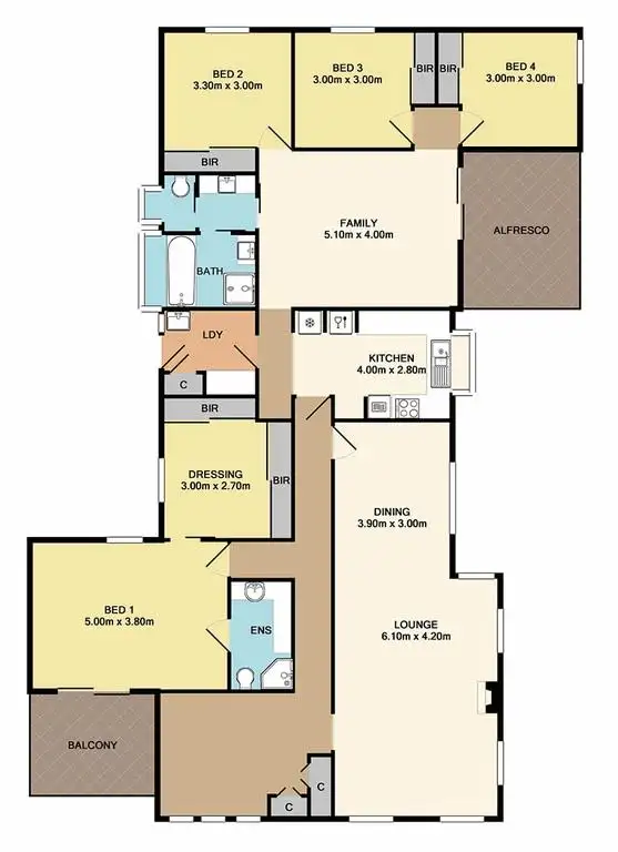 Floorplan of Homely house listing, 15 Evelyn Street, Whittlesea VIC 3757