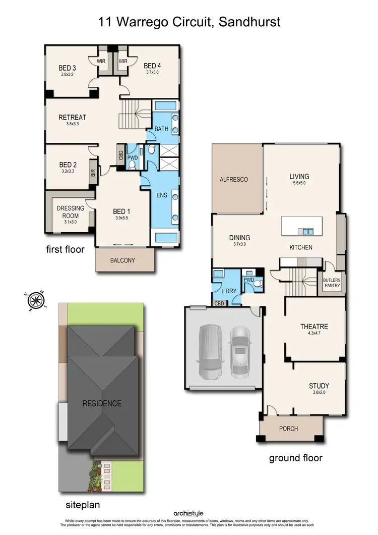 Floorplan of Homely house listing, 11 Warrego Circuit, Sandhurst VIC 3977