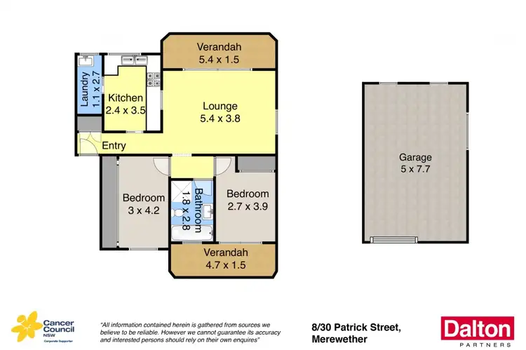 Floorplan of Homely unit listing, 8/30 Patrick Street, Merewether NSW 2291
